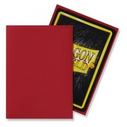 Dragon Shield Standard Card Sleeves Matte Red (100) Standard Size Card Sleeves